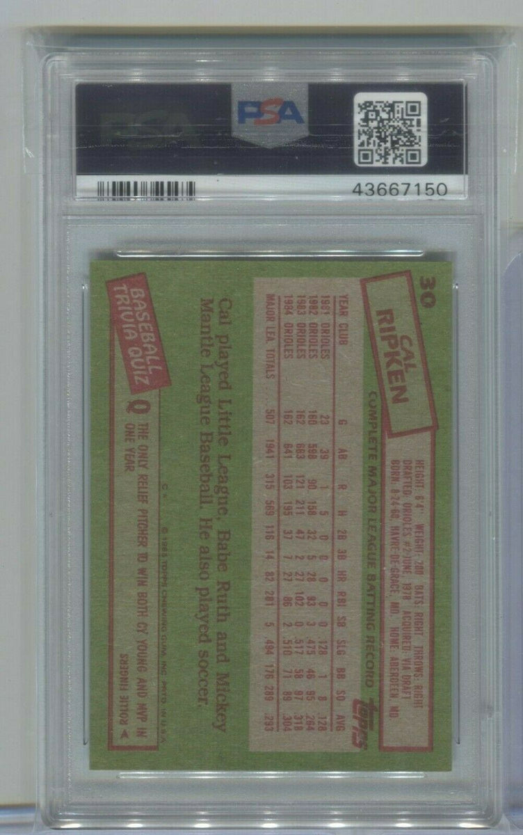 CAL RIPKEN JR 1985 Topps #30 Baseball Card - Baltimore Orioles