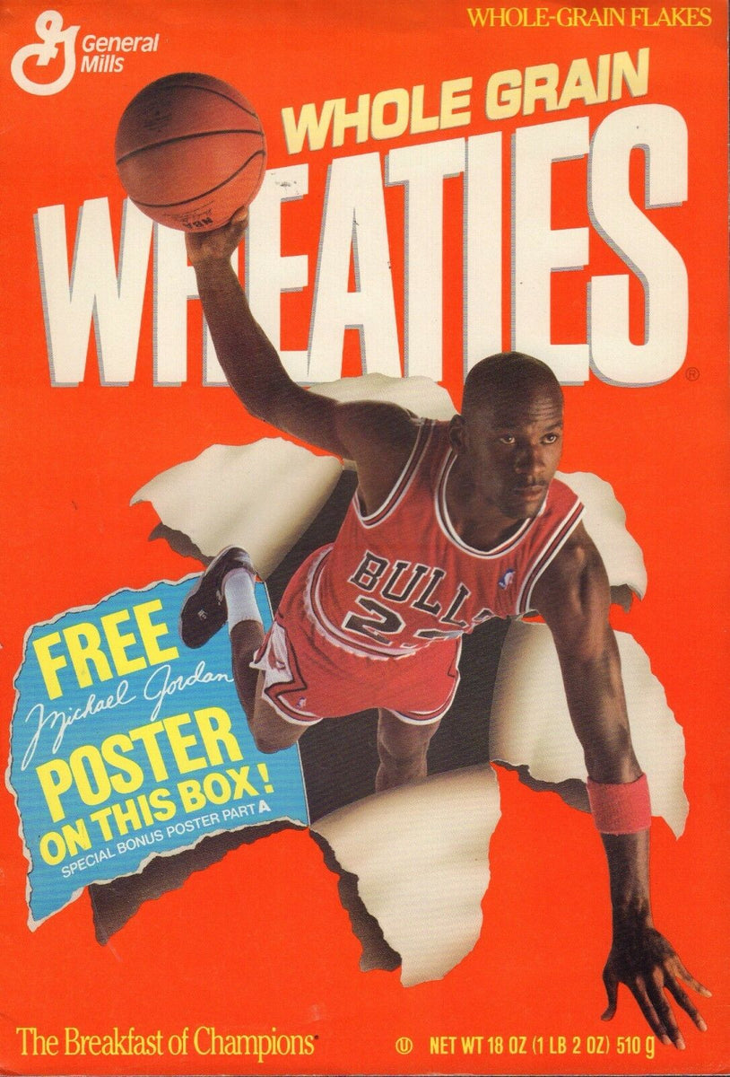 Michael Jordan Wheaties FoldOut Poster Part A 081817nonjhe mr