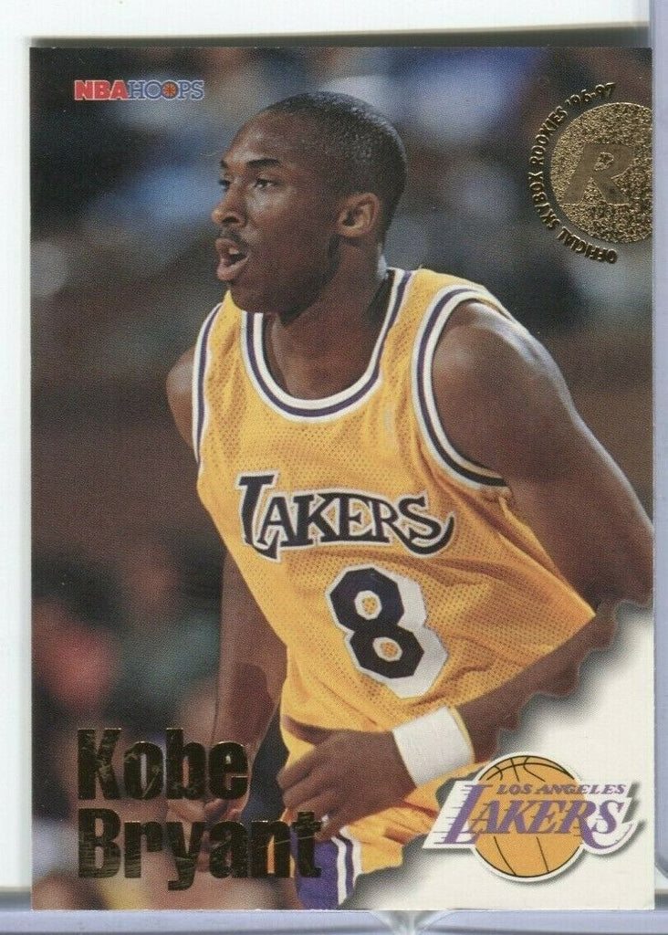 Kobe Bryant Los Angeles Lakers NBA Hoops 96-97 Rookie #281 Skybox 012820DBCD