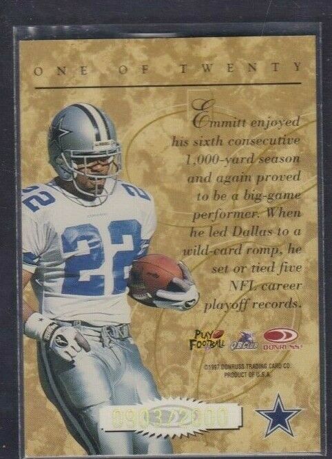 Emmitt Smith 2007 Jersey Football Card –