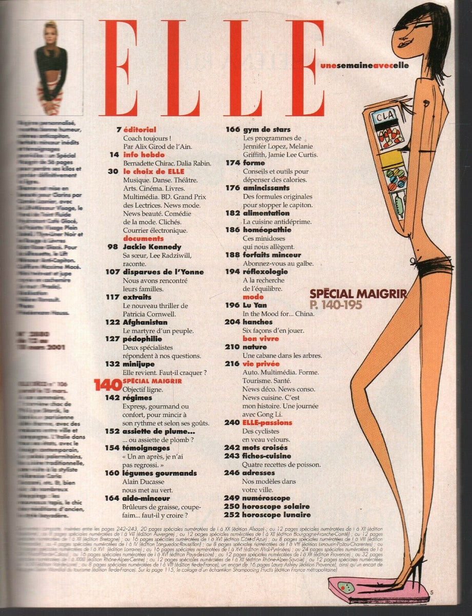 Elle French Fashion Magazine March 12 2001 Patricia Cornwell 090820ame –  mr-magazine-hobby