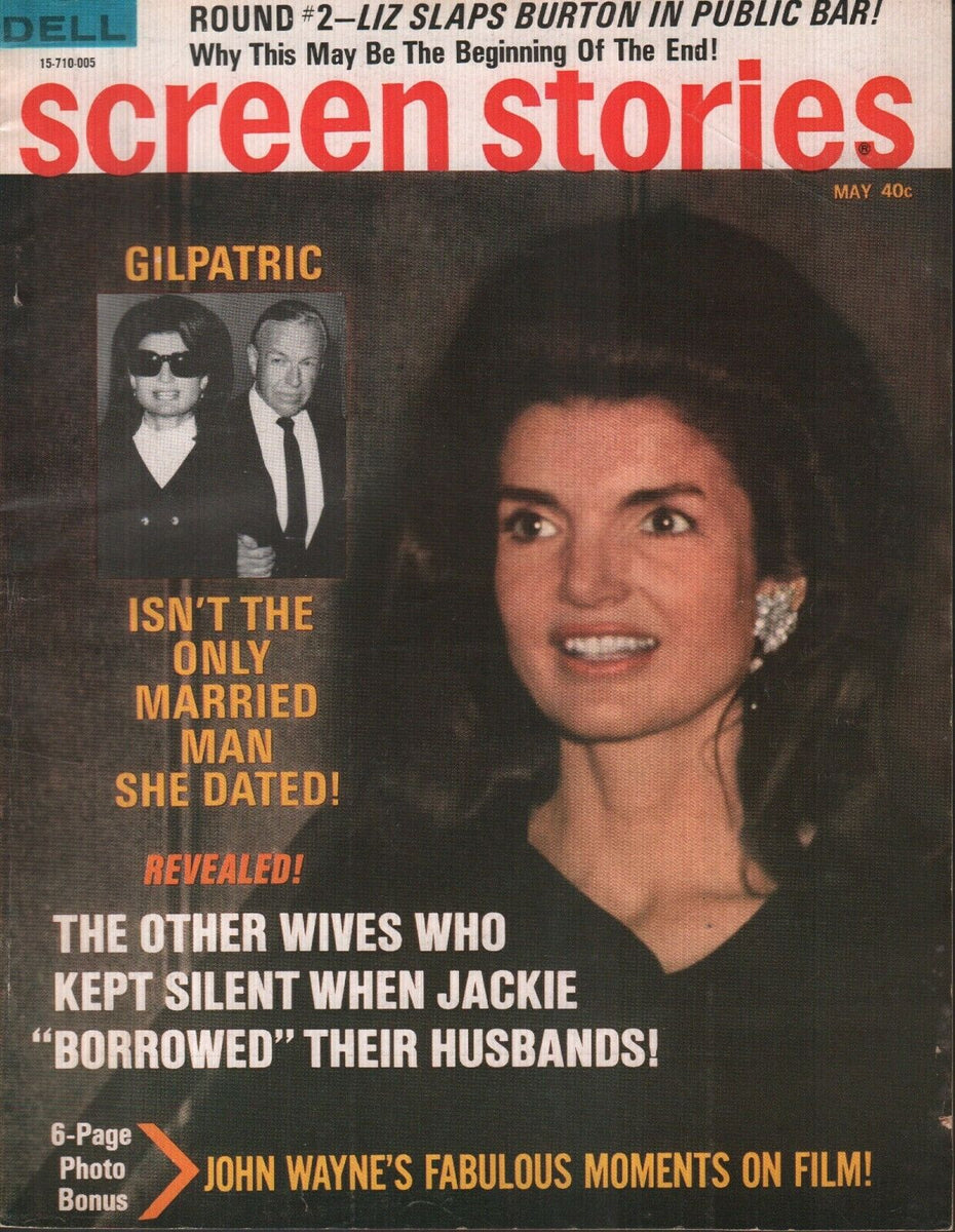 Screen Stories May 1970 Jackie Kennedy Onassis John Wayne Liz Taylor 0 Mr Magazine Hobby