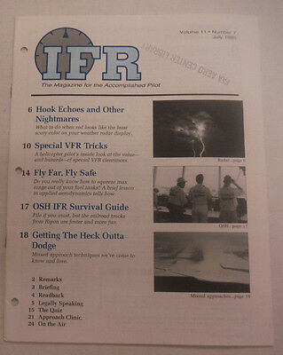 IFR Pilot Magazine Hook Echoes And Other Nightmares July 1995 FAL 061815R