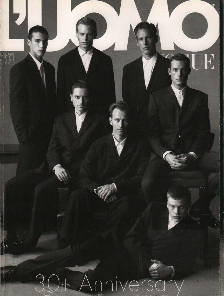 L'Uomo Vogue Italian July/Aug 1998 Bruce Weber 30th Anniversary 1095pg 031020AME