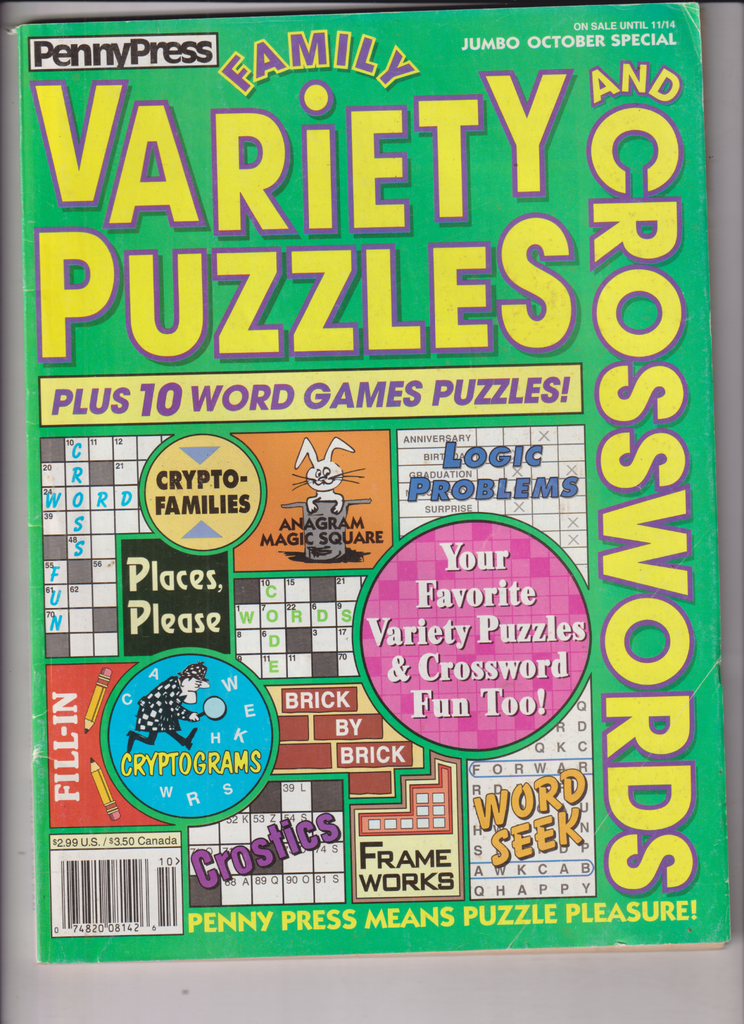 Family Variety Puzzles Mag October 2014 122319nonr