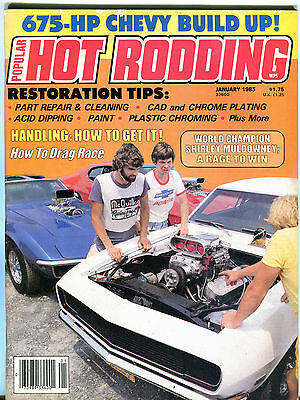 Popular Hot Rodding Magazine January 1983 Shirley Muldowney EX 022916jhe