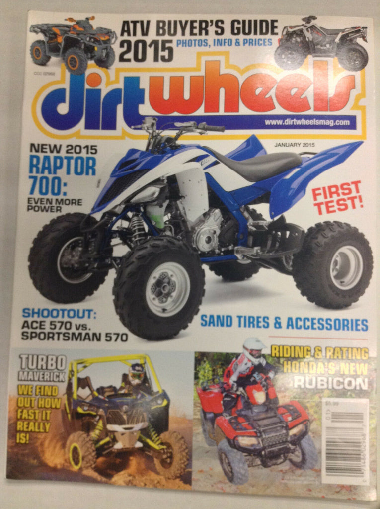 Dirt Wheels Magazine Raptor 700 Ace 570 Sportsman 570 January 2015 032617nonR