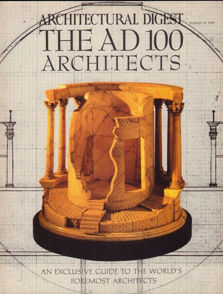 Architectural Digest August 15 1991 Thomas Jefferson, Temple of Vesta 021617DBE