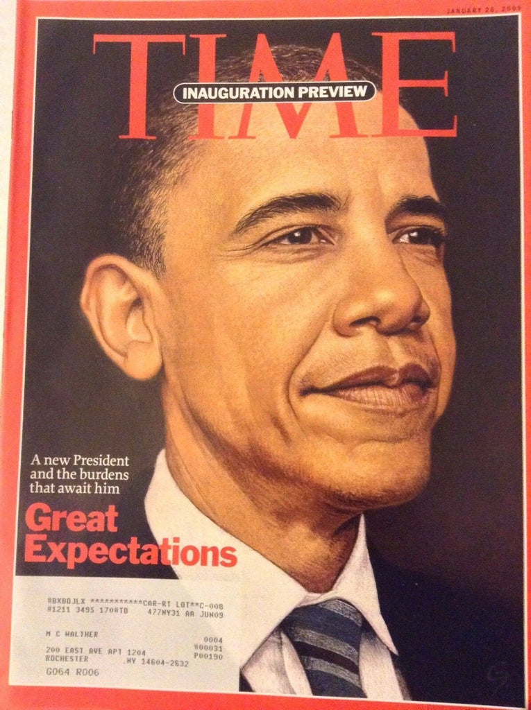 Time Magazine Barack Obama The Brudens January 26, 2009 081017nonrh