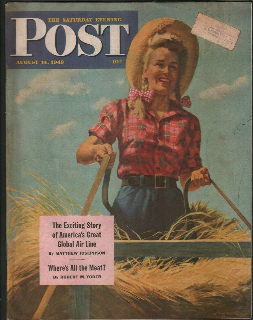 The Saturday Evening Post Great Global Air Line August 14, 1943 010620nonr