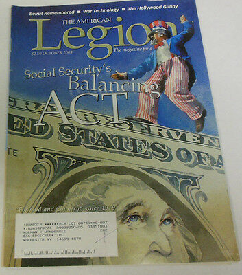 Legion Magazine Social Security's Balancing Act October 2003 071714R