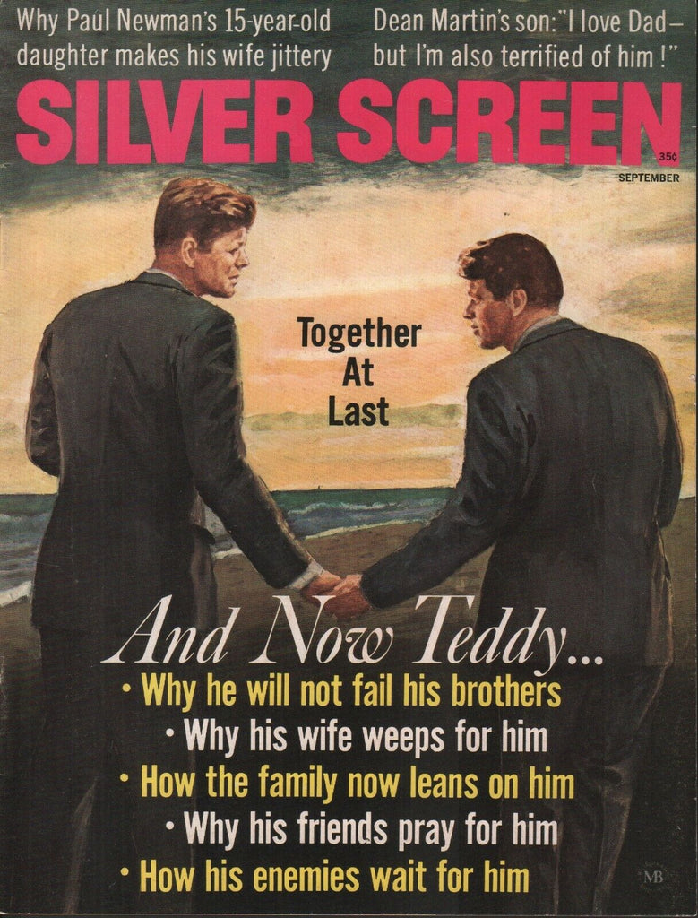 Silver Screen April 1968 John F Ted Kennedy Paul Newman Dean Martin 072219AME
