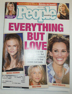 People Magazine Nicole Kidman & Julia Roberts August 2001 WITH ML 031215R