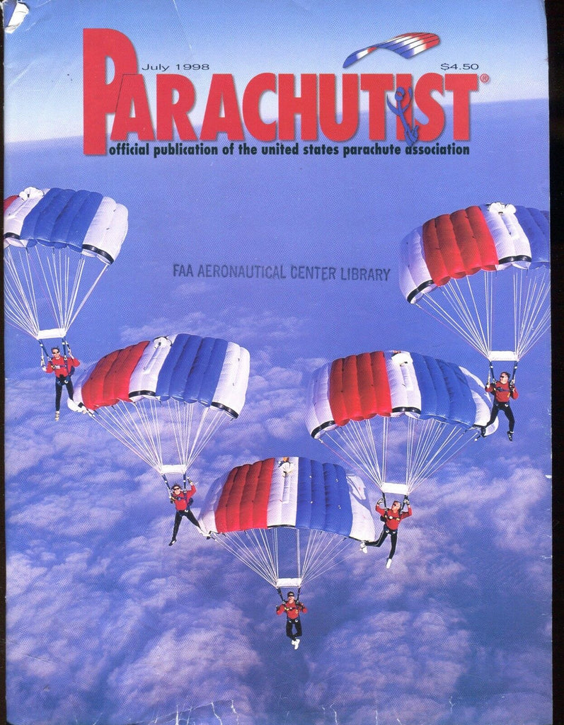 Parachutist Magazine July 1998 Brad Hood FAA EX w/ML On Back 022517nonjhe