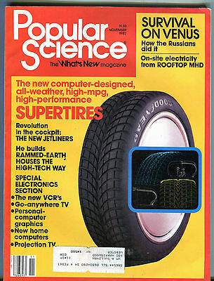 Popular Science Magazine November 1982 Supertires EX 032416jhe