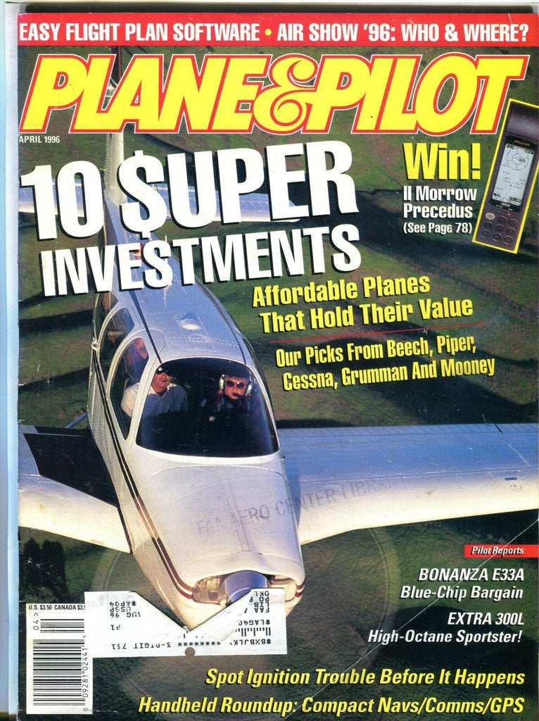 Plane & Pilot Magazine April 1996 Beech Piper EX w/ML FAA Library 101916jhe