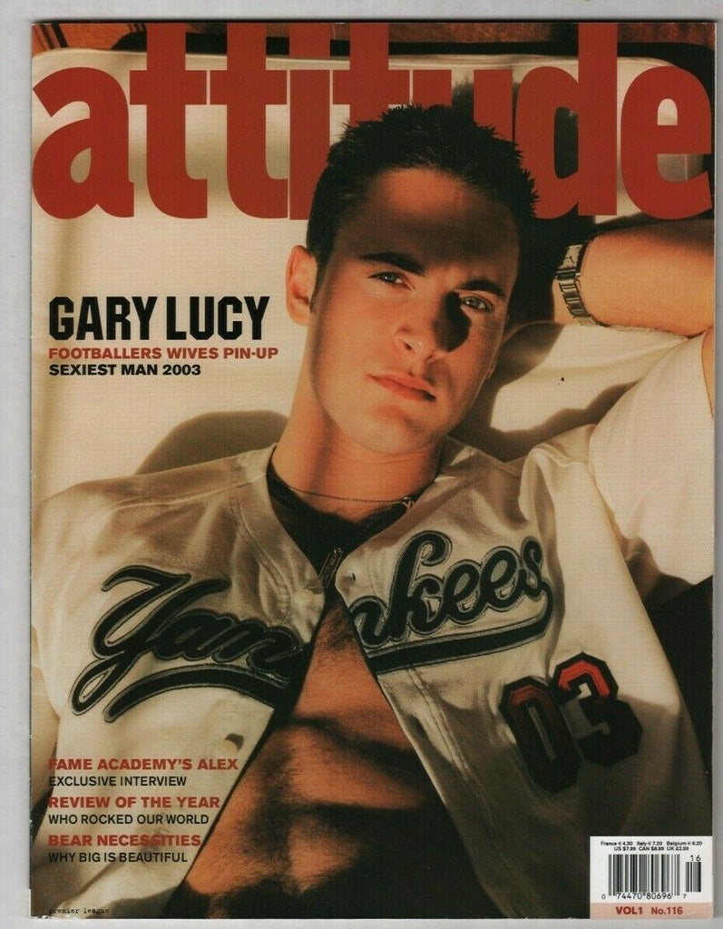 Attitude Gay Interest UK Mag Gary Lucy Christmas Issue December 2003 031020nonr