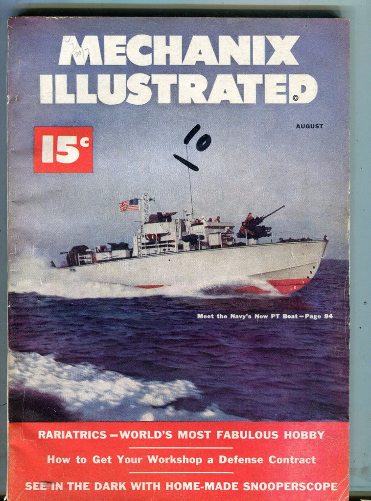 Mechanix Illustrated Magazine August 1951 Navy PT Boat 062217nonjhe