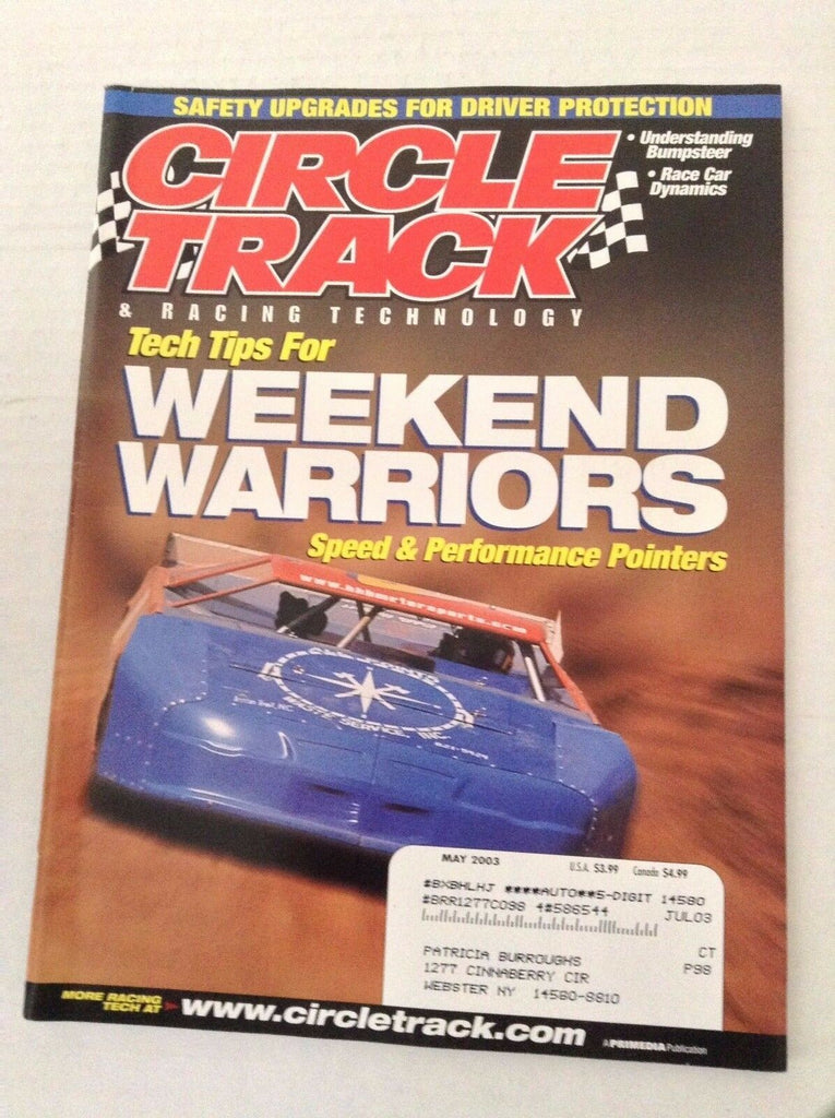 Circle Track Magazine Tech Tips For Weekend Warriors May 2003 040517NONRH
