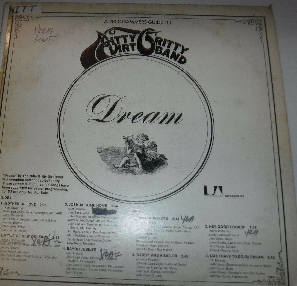 Ditty Gritty Dirt Band Dream Vinyl UA-LA469-DJ 010218LLE