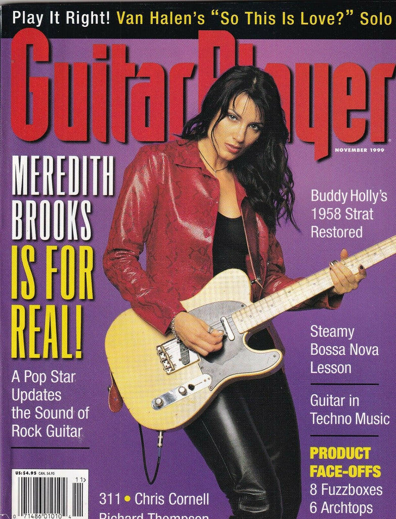 Guitar Player Magazine Meredith Brooks Bossa Nova November 1999 100219nonr