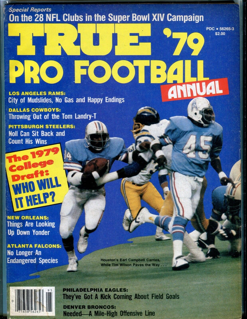 True Pro Football Magazine 1979 Earl Campbell EX No ML 051617nonjhe