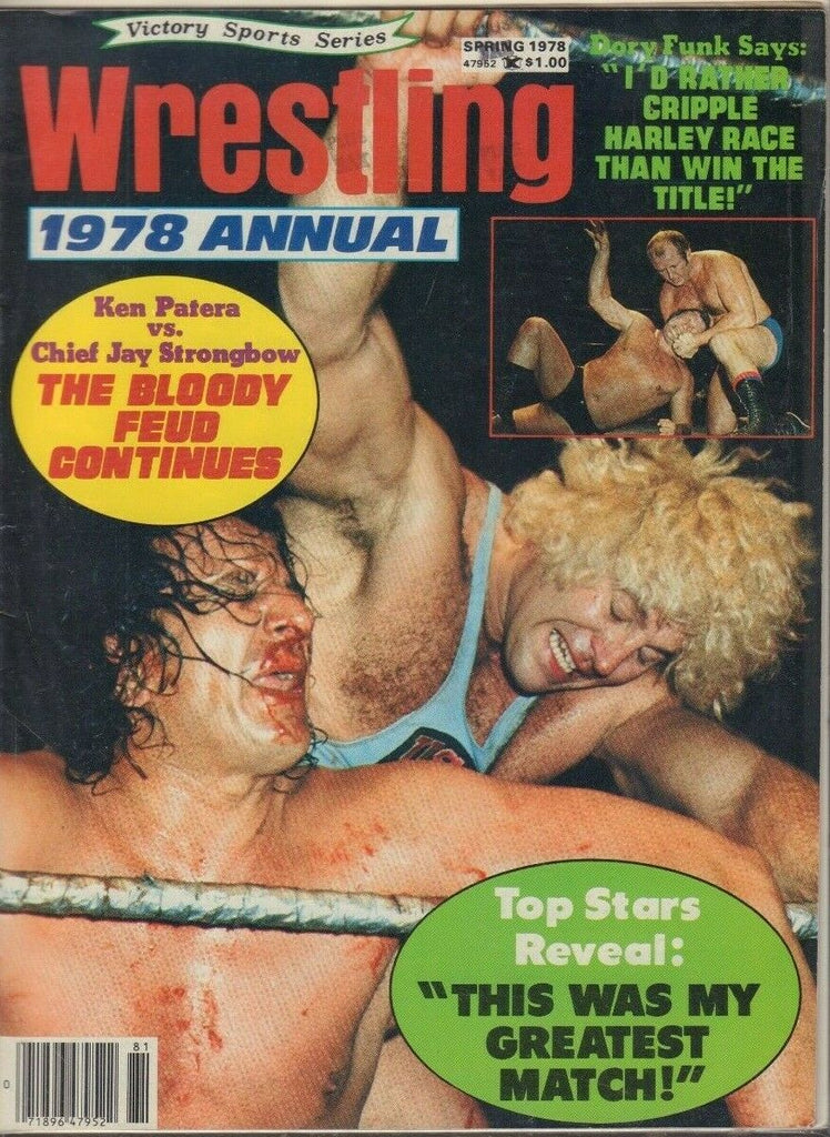 Wrestling Annual For 1978 Annual Spring Ken Patera Strongbow Dory Funk 030219DBE