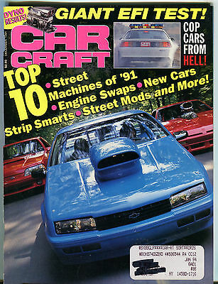Car Craft Magazine December 1991 Top 10 Street Machines Of '91 VGEX 032816jhe