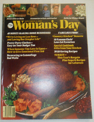 Woman's Day Magazine Turkey Dinner & Home Businesses November 1982 020515R