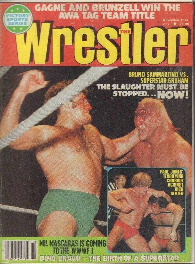 The Wrestler November 1977 Bruno Sammartino Billy Graham Gagne 022719DBE