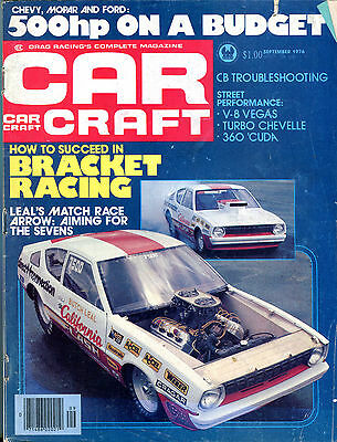 Car Craft Magazine September 1976 Bracket Racing VG 061716jhe