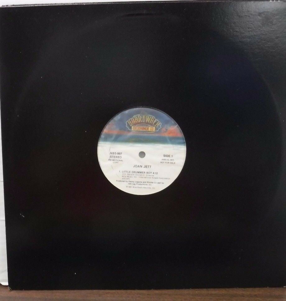Joan Jett Little Drummer Boy PROMO 33RPM NBS-007 112616LLE