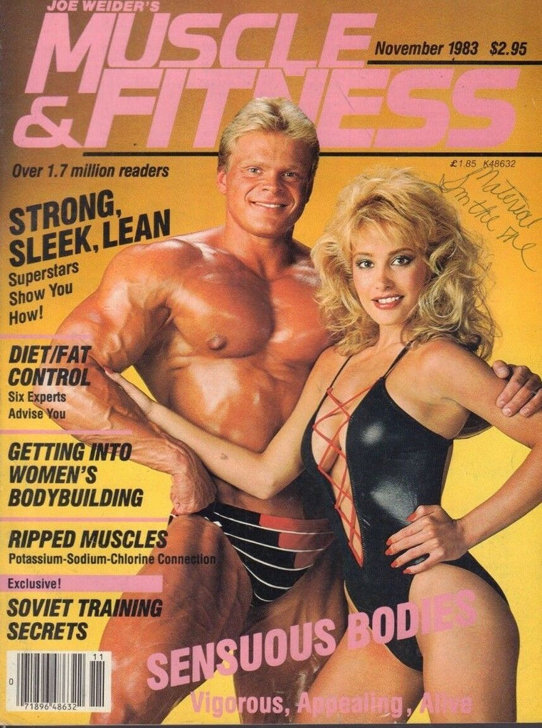 Muscle & Fitness November 1983 Christer Eriksson Marcia Goebel 121318DBE