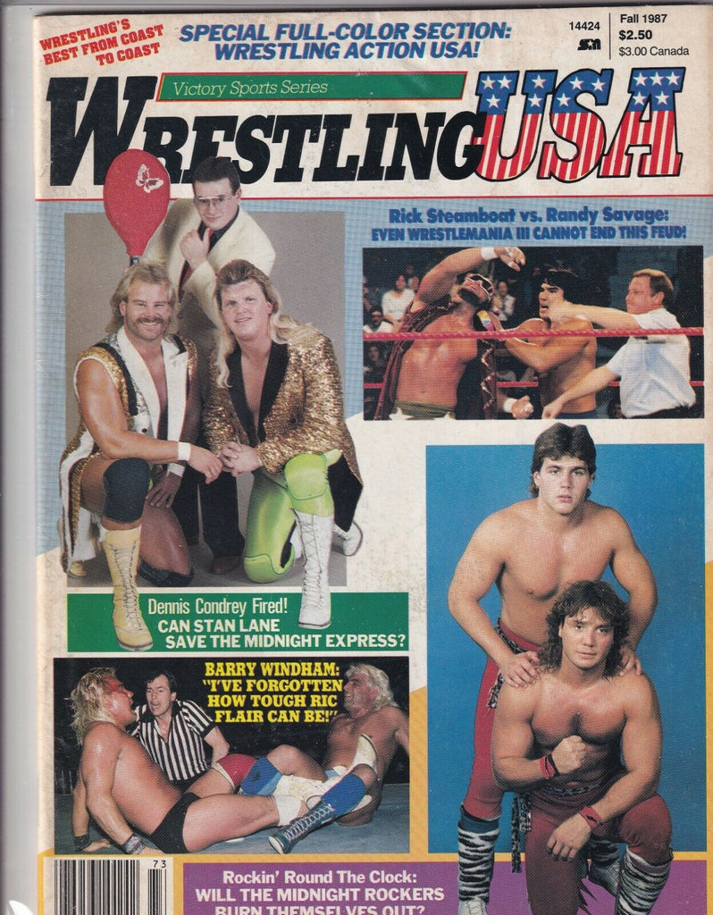 Wrestling USA Magazine Rick Steamboat Randy Savage Fall 1987 062319nonr