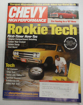Chevy High Performance Magazine First Timer How To Tech November 2002 070915R
