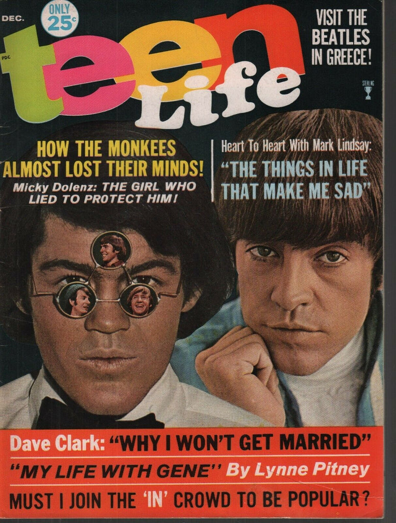 Teen Life December 1967 The Beatles Dave Clark Mickey Dolenz Monkees 093019AME3