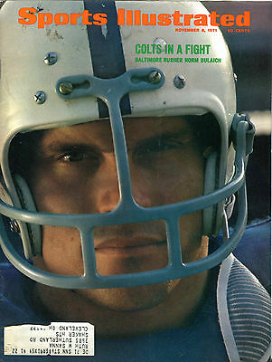Sports Illustrated November 8 1971 Norm Bulaich Baltimore Colts EX 021216jhe