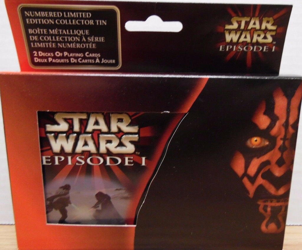 Star Wars Episode 1 Limited Edition Playing cards Collectors Tin 112217DBSW5