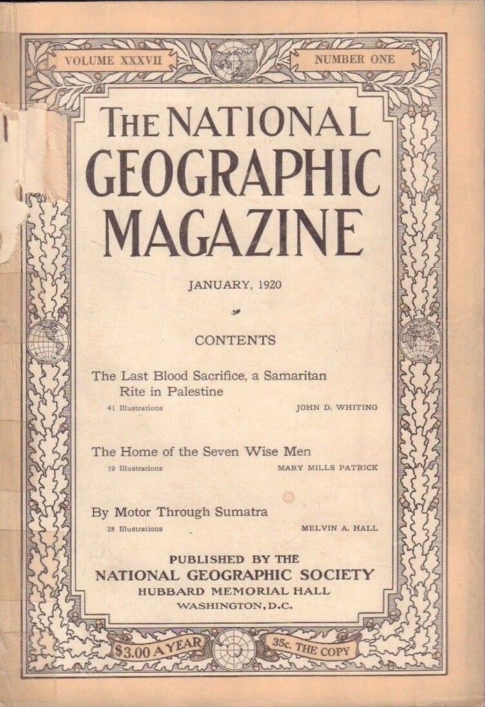 National Geographic January 1920 By Motor Through Sumatru 020717DBE