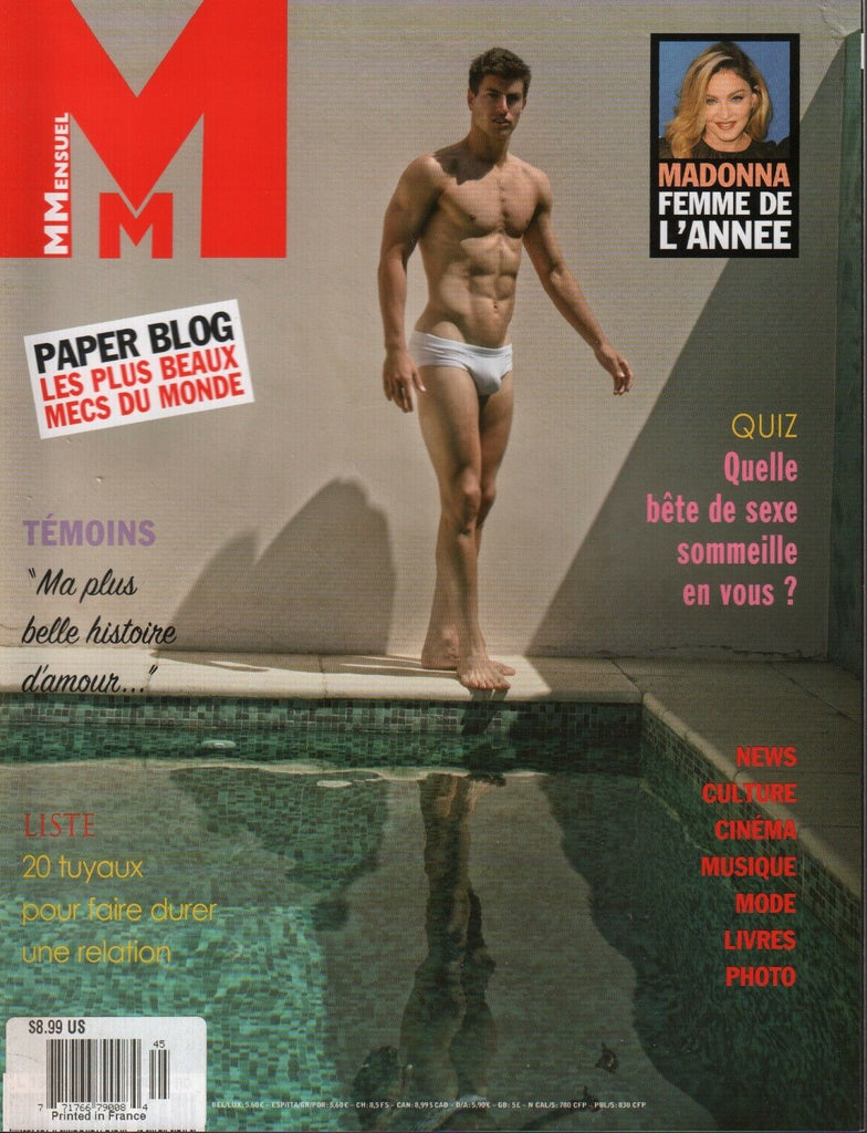 Mmensuel French Gay Interest Winter 2017 Madonna Alex Care 111218DBE