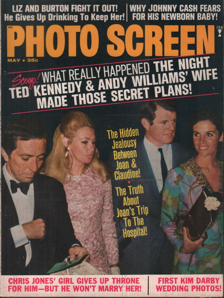 Photo Screen May 1970 Ted Joan Kennedy Elizabeth Taylor 071819AME