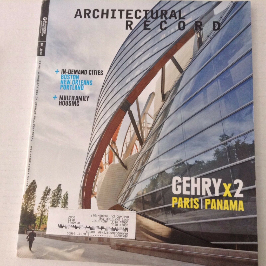 Architectural Record Magazine Gehry x2 Paris Panama October 2014 070417nonrh
