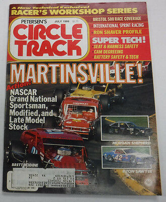 Circle Track Magazine Martinsville & Nascar Grand National July 1986 072215R