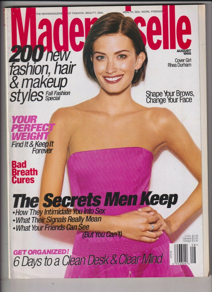Mademoiselle Mag Rhea Dunham 200 New Fashion Styles August 1998 020820nonr
