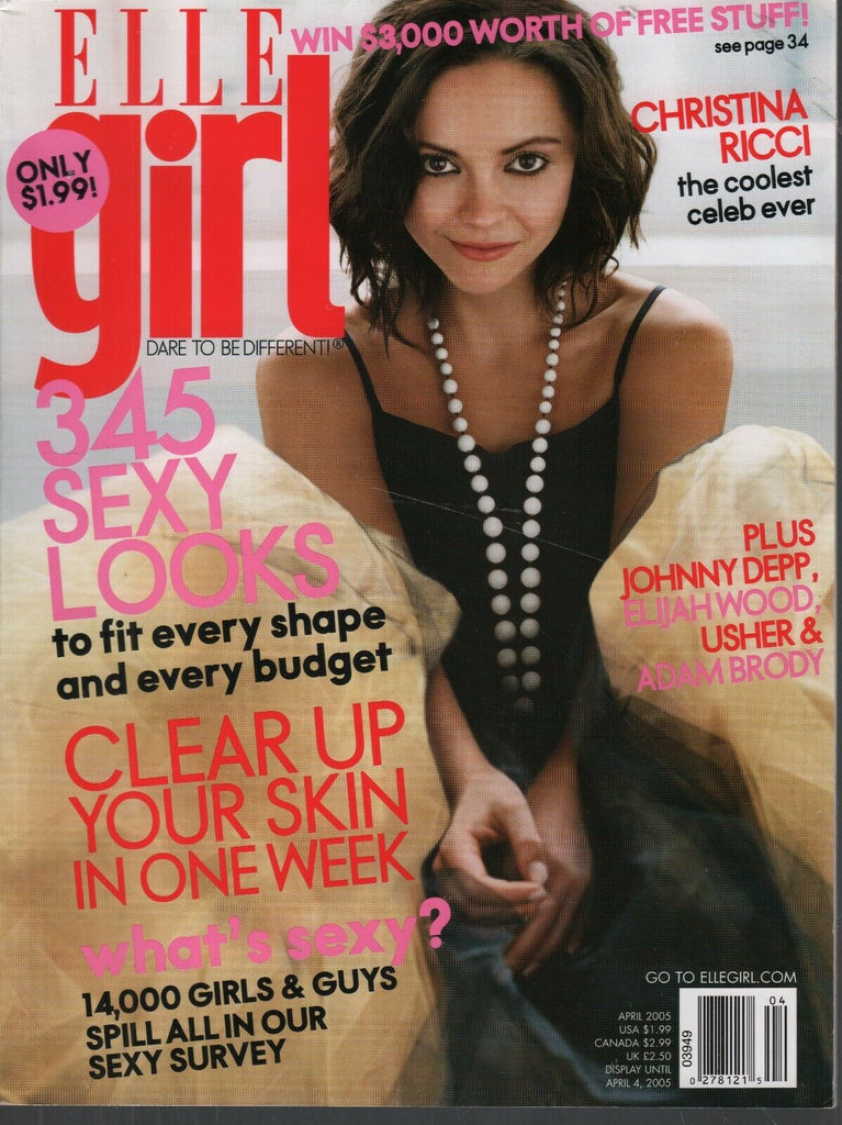 Elle Girl Fashion Magazine April 2005 Christina Ricci Johnny Depp 090919AME2