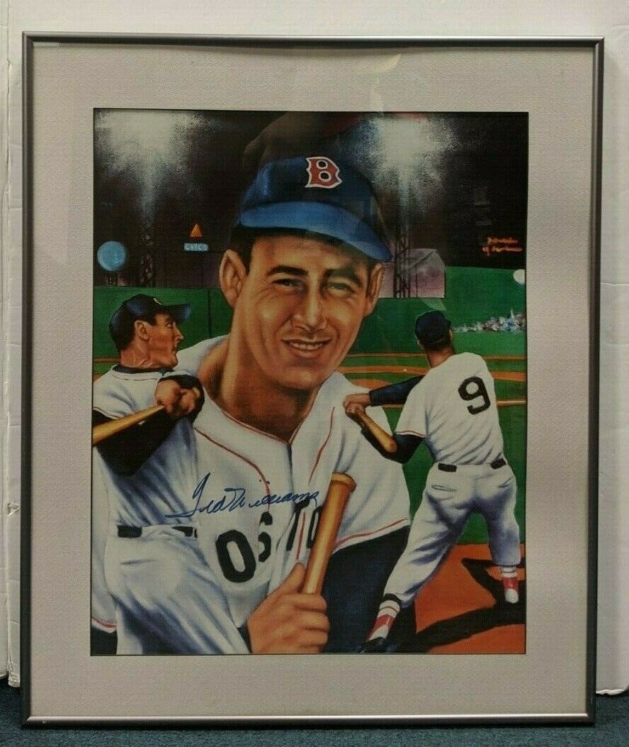 Ted Williams autographed photo selling w/coa framed