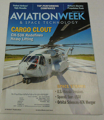 Aviation Week Magazine Cargo Clout & Space Storms May 2014 071814R