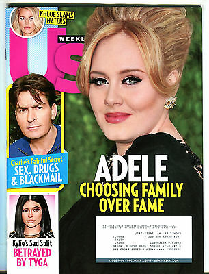 US Magazine December 7 2015 Adele Charlie Sheen EX 041216jhe