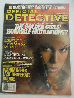 Official Detective Magazine The Golden Girls Mutilations December 1988 062015R