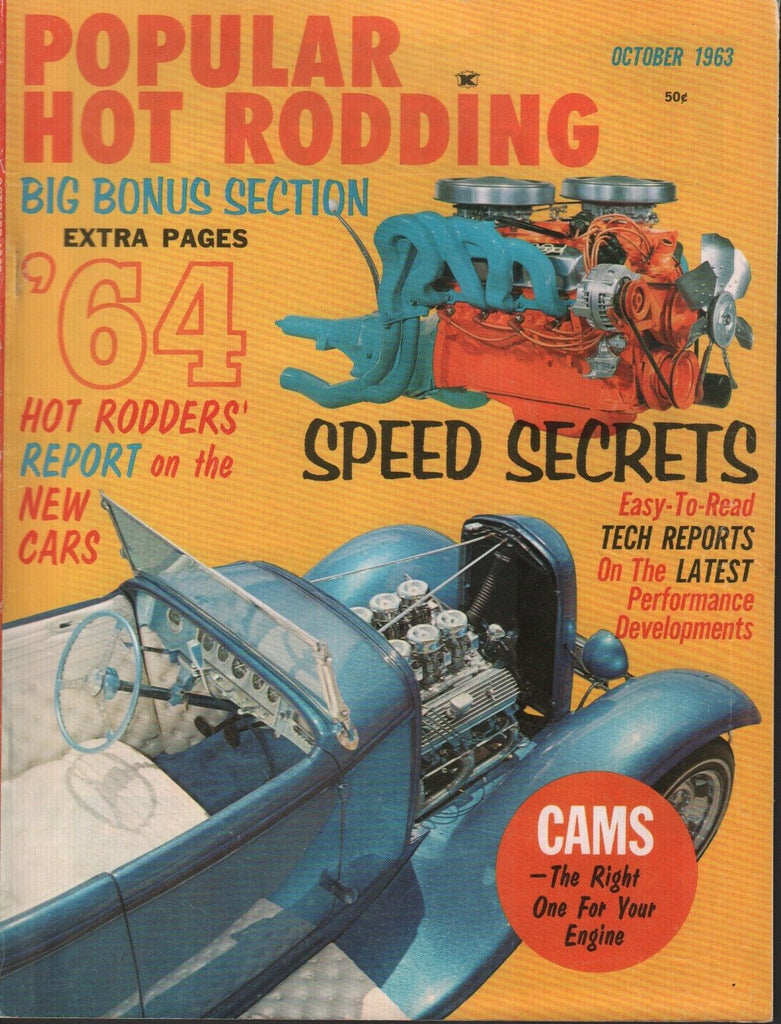 Popular Hot Rodding October 1963 Speed Secrets Don Elliott 011719AME
